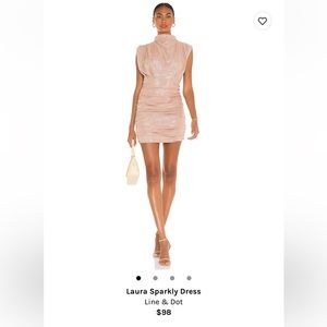 Line & Dot Laura Sparkly dress